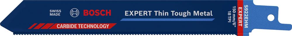 BOSCH EXPERT ‘Thin Tough Metal’ S 922 EHM Säbelsägeblatt, 1 Stück