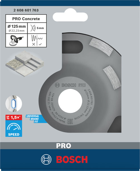 BOSCH Diamanttopfscheibe Expert for Concrete Hohe Geschwindigkeit