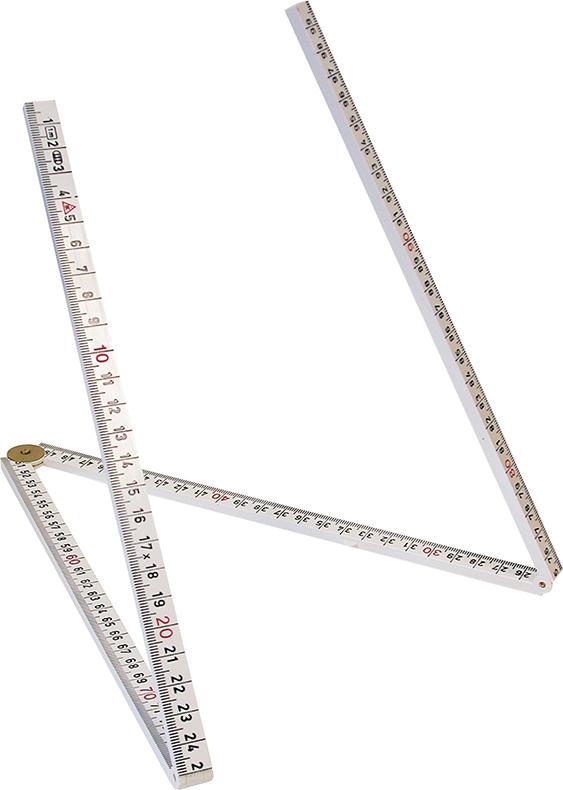 HULTAFORS Gliedermaßstab Kunststoff1mx13mm weiß 4Glieder Hultafors HULTAFORS Gliedermaßstab Kunststoff1mx13mm weiß 4Glieder Hultafors
