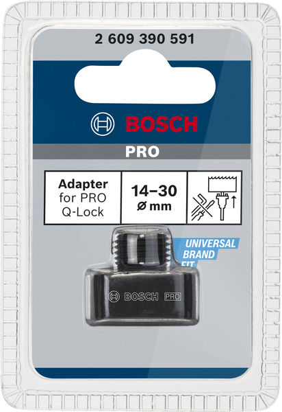BOSCH Adapter for PRO Q-Lock, Quick Change-System für Lochsägen 14-30 mm BOSCH Adapter for PRO Q-Lock, Quick Change-System für Lochsägen 14-30 mm