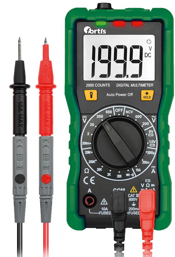 FORTIS Digital-Multimeter 0,1 mV-600V FORTIS FORTIS Digital-Multimeter 0,1 mV-600V FORTIS