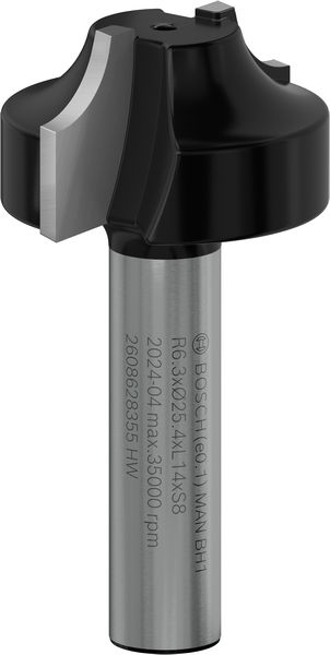 BOSCH PRO Abrundfräser, R 6,3, Schaft 8 mm BOSCH PRO Abrundfräser, R 6,3, Schaft 8 mm
