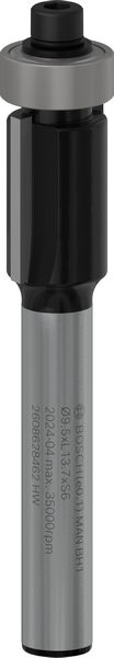 BOSCH PRO Bündigfräser mit untenlieg. Führungskugellager, Ø 9,5 x L 13,7, Schaft 6 mm