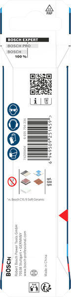 BOSCH EXPERT HEX-9 Hard Ceramic Bohrer, 12 x 90 mm