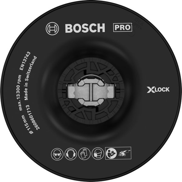 BOSCH PRO Stützteller Hart, 115 mm, X-Lock BOSCH PRO Stützteller Hart, 115 mm, X-Lock