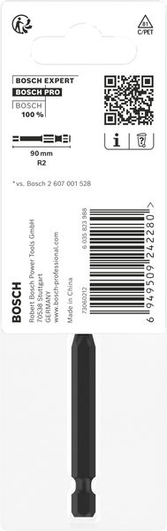 BOSCH PRO Robertson Impact Bit, R2, 90 mm