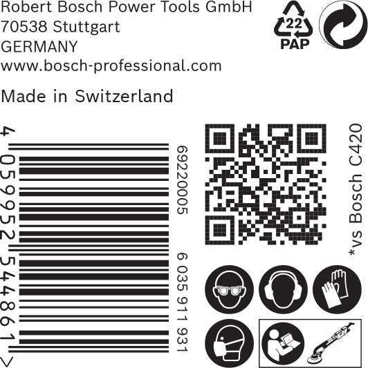 BOSCH EXPERT C470 Schleifp. mit 19 Löchern für Trockenbauschl., 225 mm, K 80, 25 Stk.