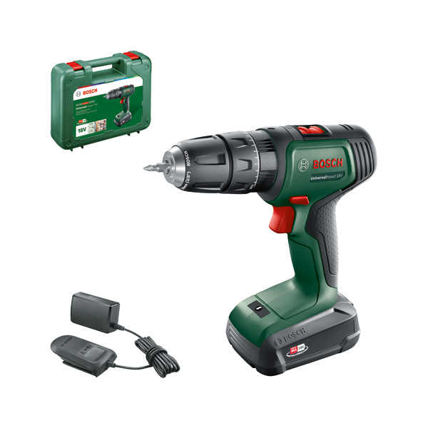 BOSCH Akku-Bohrschrauber UniversalImpact 18V, 1 x Akku PBA 18V 1.5Ah, Tragekoffer BOSCH Akku-Bohrschrauber UniversalImpact 18V, 1 x Akku PBA 18V 1.5Ah, Tragekoffer