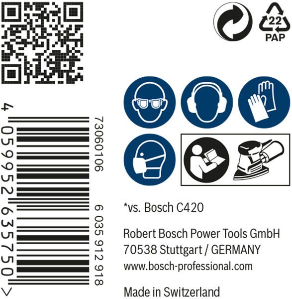 BOSCH EXPERT M480 Schleifnetz, 100x150mm, K180, 50-tlg.