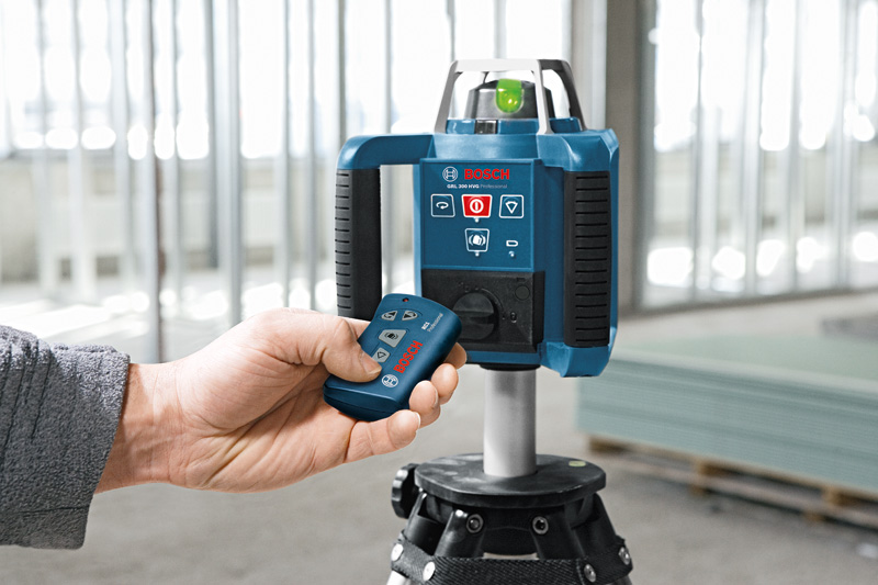 BOSCH Rotationslaser GRL 300 HVG, 1 x 9 V-Blockbatterie (6LR61) im Handwerkerkoffer