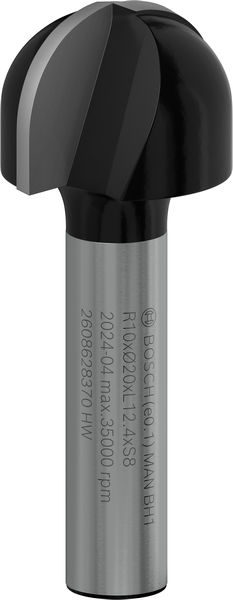 BOSCH PRO Hohlkehlfräser, R 10, Schaft 8 mm