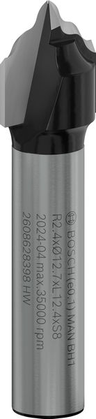 BOSCH PRO Profilnutfräser, R 2,4, Schaft 8 mm