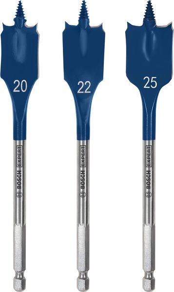 BOSCH EXPERT Self Cut Speed Flachfräsbohrer-Set, 20/22/25 mm, 3-tlg.