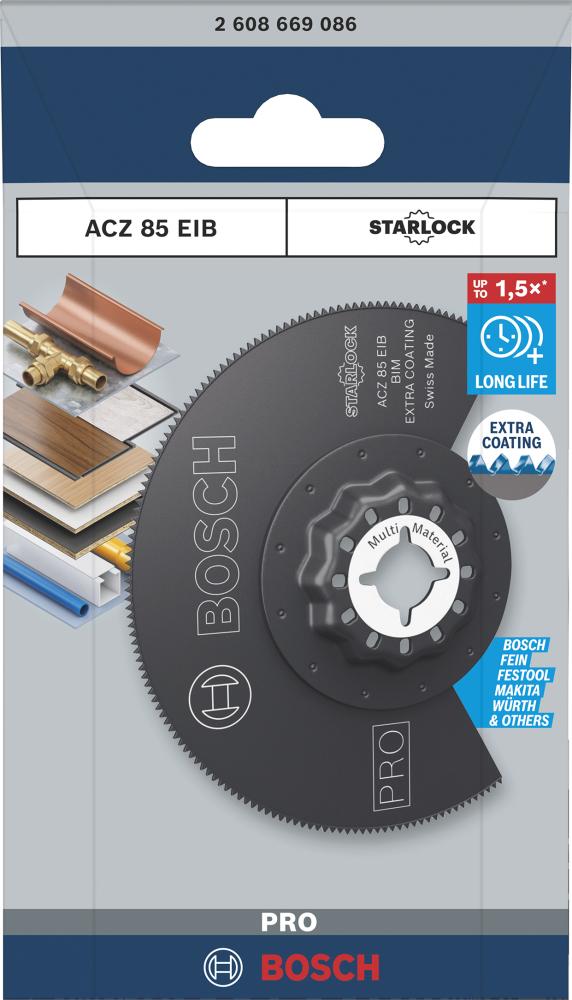 BOSCH PRO ACZ 85 EIB Blatt für Multifunktionswerkzeuge, 85 mm BOSCH PRO ACZ 85 EIB Blatt für Multifunktionswerkzeuge, 85 mm