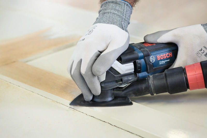 BOSCH Starlock Schleifset AVZ 93 G/90 RT6/32 RT4, Wood & Paint Schleifpapier (3x)