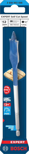 BOSCH EXPERT Self Cut Speed Flachfräsbohrer, 12 x 152 mm
