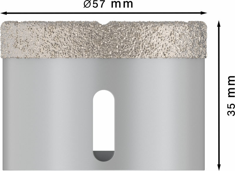 BOSCH PRO Ceramic dry Trockenbohrkrone, 57 x 35 mm, X-Lock BOSCH PRO Ceramic dry Trockenbohrkrone, 57 x 35 mm, X-Lock