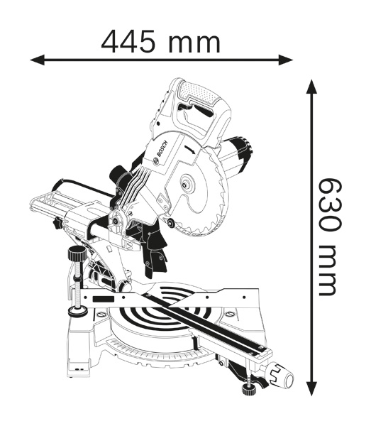 BOSCH Paneelsäge GCM 80 SJ