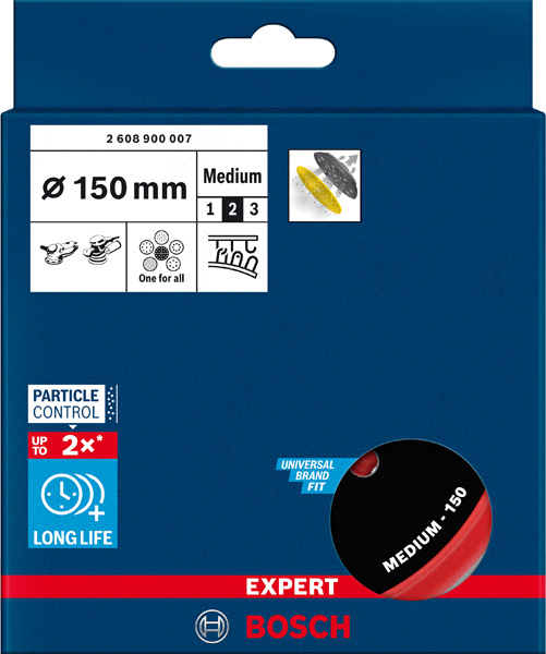 BOSCH EXPERT Mulitloch-Stützteller, 150mm, mittel, M8+5/16 BOSCH EXPERT Mulitloch-Stützteller, 150mm, mittel, M8+5/16