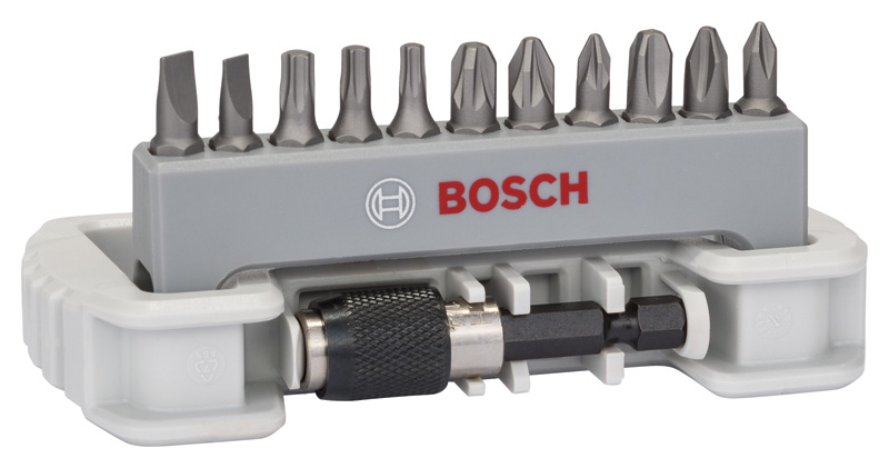 BOSCH 11-tlg. Schrauberbit-Set inklusive Bithalter, PH, PZ, T, S, 25 mm BOSCH 11-tlg. Schrauberbit-Set inklusive Bithalter, PH, PZ, T, S, 25 mm