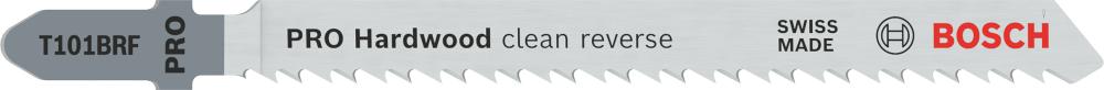 BOSCH PRO Hardwood clean reverse T101BRF Stichsägeblatt, 100 mm, 5-tlg.