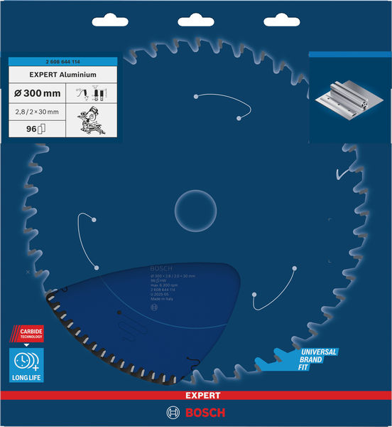 BOSCH EXPERT Aluminium Kreissägeblatt, 300x2,8/2x30 mm, Z96 BOSCH EXPERT Aluminium Kreissägeblatt, 300x2,8/2x30 mm, Z96