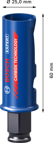 BOSCH EXPERT Construction Material Lochsäge, 25 x 60 mm