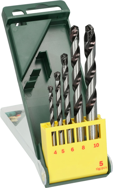 BOSCH Betonbohrer-Set, HM, 5-teilig, 4 - 10 mm BOSCH Betonbohrer-Set, HM, 5-teilig, 4 - 10 mm