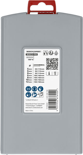 BOSCH PRO SDS plus-5X Hammerbohrer-Set, 5/6/8/6/8/10/12 mm, 7-tlg