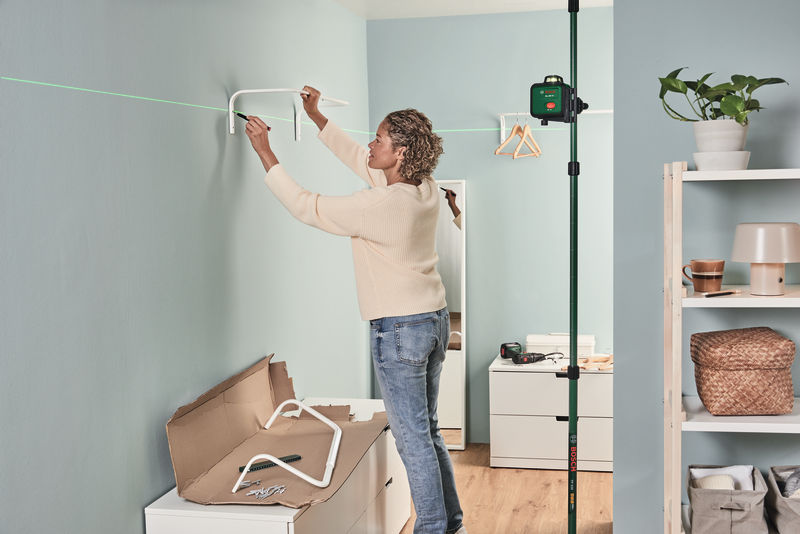 BOSCH Linienlaser PLL 360-1G, 1 x Akku BA 3.6V 2.0Ah