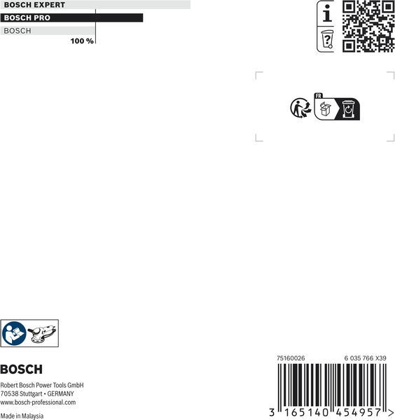 BOSCH PRO Schleifteller, mittel, 125 mm BOSCH PRO Schleifteller, mittel, 125 mm
