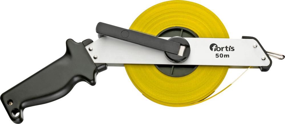 FORTIS Rahmenbandmaß Stahl gelb 50mx13mm Maßanfang A FORTIS