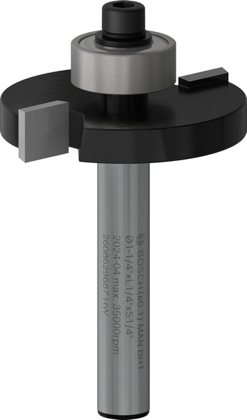 BOSCH PRO Nutfräser, L 1/4", Schaft 1/4" BOSCH PRO Nutfräser, L 1/4", Schaft 1/4"
