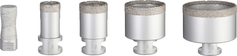 BOSCH PRO Ceramic Trockenbohrkronen-Set, 68x33/51x33/35x33/25x33/20x33 mm, M14, 5-tlg.