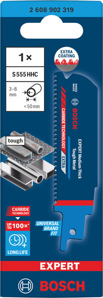 BOSCH EXPERT Medium-Thick Tough Metal S555HHC Säbelsägeblatt BOSCH EXPERT Medium-Thick Tough Metal S555HHC Säbelsägeblatt