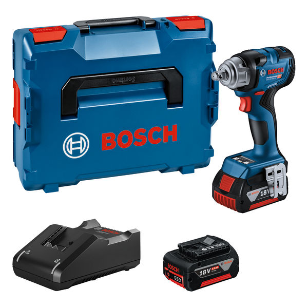BOSCH Akku-Drehschlagschrauber GDS 18V-330 HC, 2xAkku GBA 18V 5.0Ah, GAL 18V-40 Pro