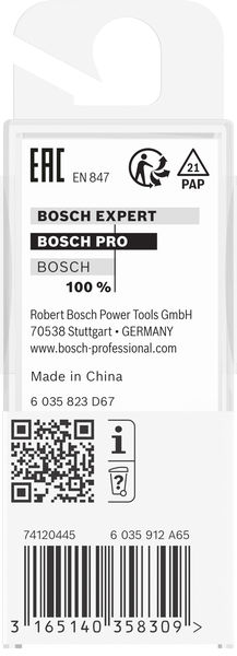 BOSCH PRO Hohlkehlfräser, R 8, Schaft 8 mm