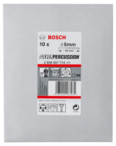 BOSCH Betonbohrer CYL-3, 5 x 50 x 85 mm, d 4,5 mm, 10er-Pack BOSCH Betonbohrer CYL-3, 5 x 50 x 85 mm, d 4,5 mm, 10er-Pack