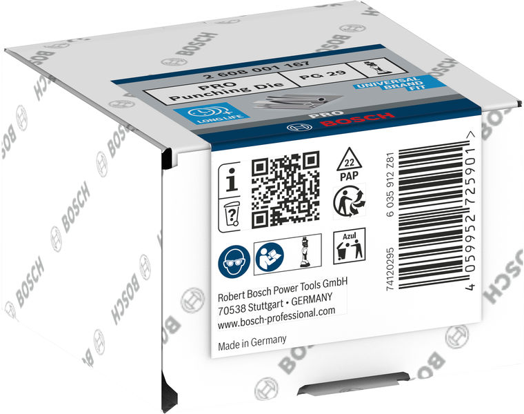 BOSCH PRO Stempel und Matrize, PG29, Edelstahl