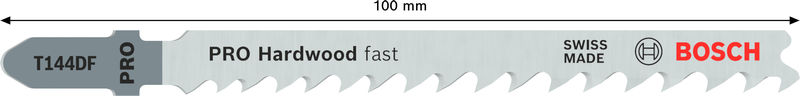 BOSCH PRO Hardwood fast T144DF Stichsägeblatt, 100 mm, 25-tlg. BOSCH PRO Hardwood fast T144DF Stichsägeblatt, 100 mm, 25-tlg.
