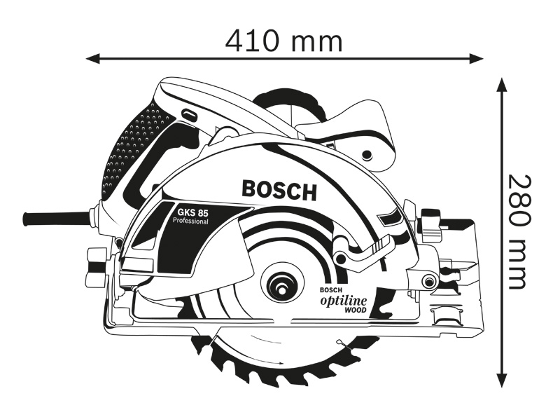 BOSCH Handkreissäge GKS 85, Professional