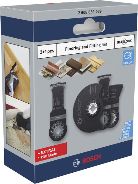 BOSCH Boden und Installations Set, 4-tlg.