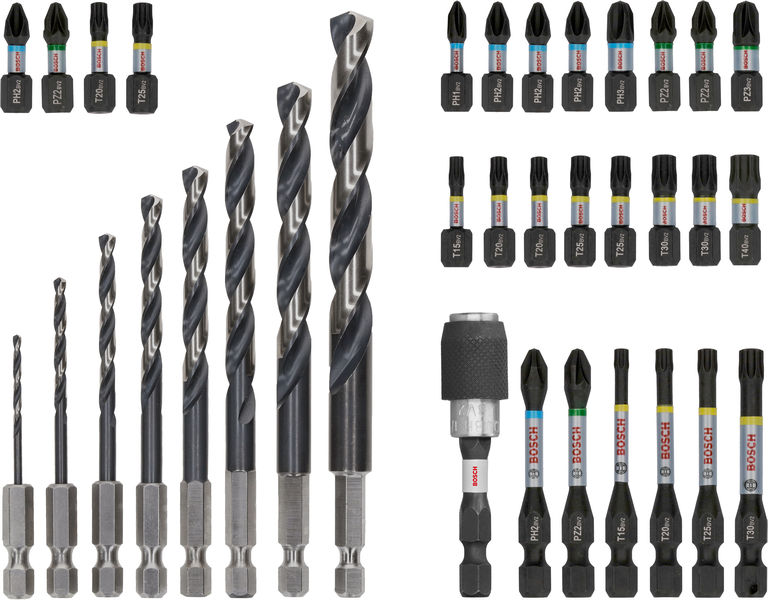 BOSCH PRO Impact Schrauberbits und Metallbohrer Set, 35-tlg. BOSCH PRO Impact Schrauberbits und Metallbohrer Set, 35-tlg.