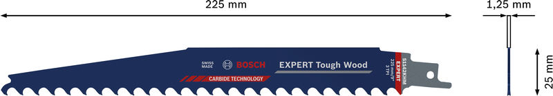 BOSCH EXPERT S1142KHM Tough Wood Säbelsägeblatt, 10-tlg. BOSCH EXPERT S1142KHM Tough Wood Säbelsägeblatt, 10-tlg.